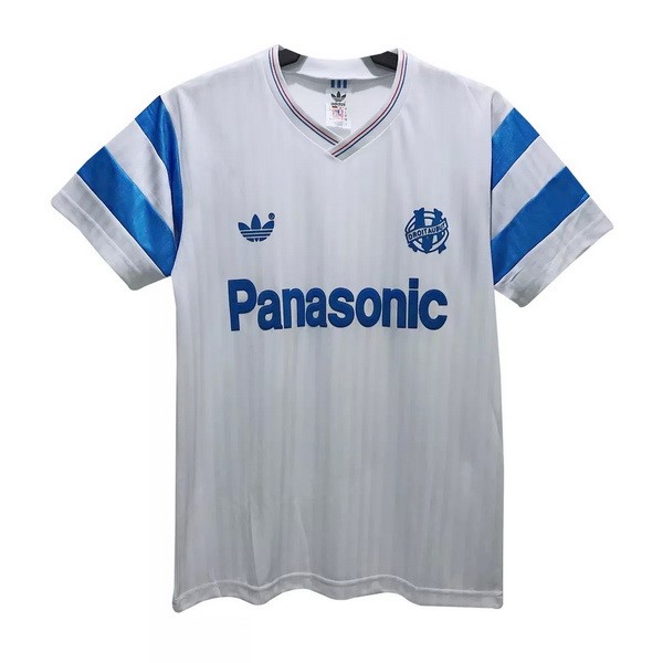 Tailandia Camiseta Marsella Primera Equipación Retro 1990 Blanco
